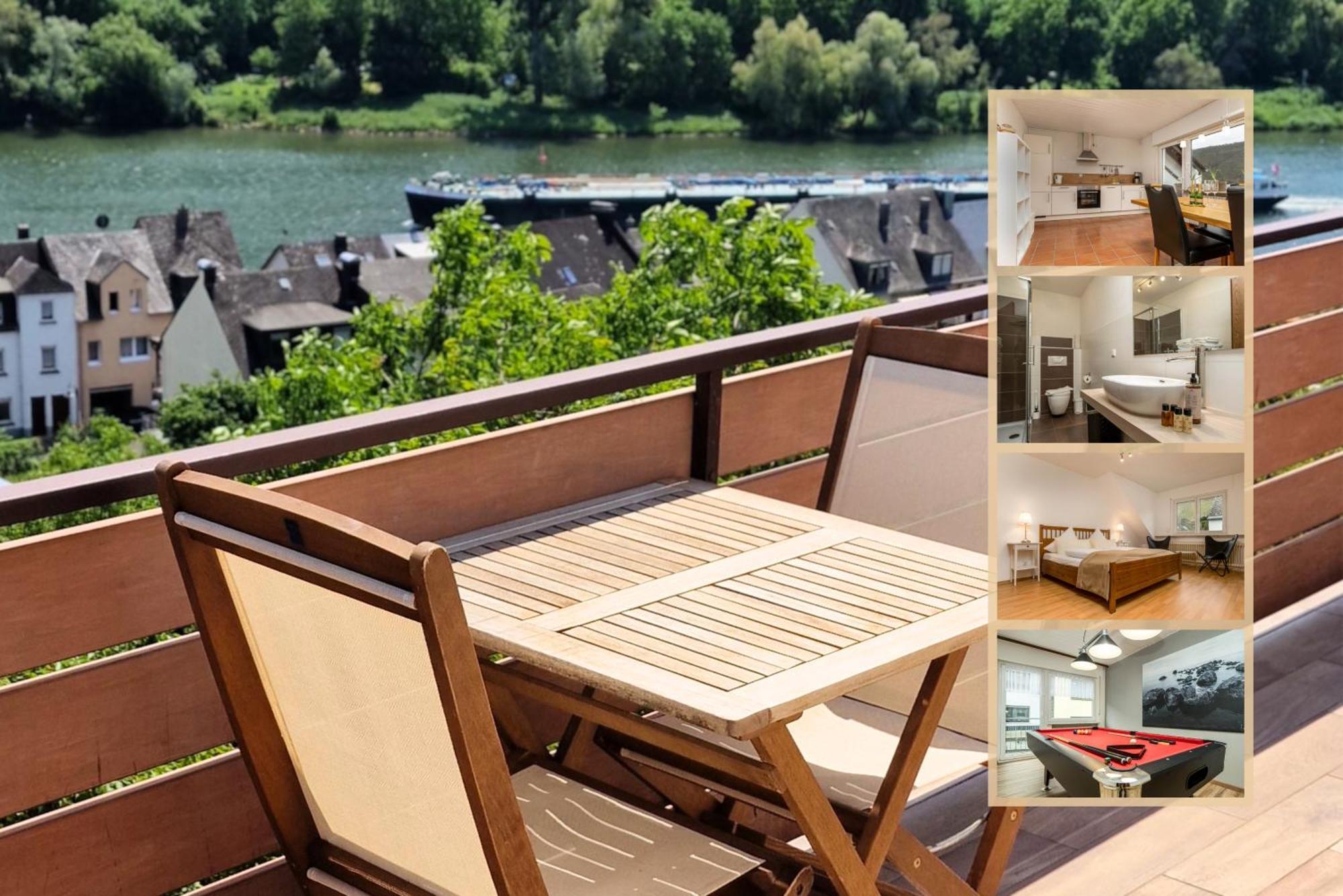 קלוטן Riesling Appartement For 2 - 4 People - Billiards - Balcony With Mosel View - Parking - Wine Barrel Bar - Fully Equipped Kitchen - Netflix - Waiputv - 3 Km From Cochem מראה חיצוני תמונה